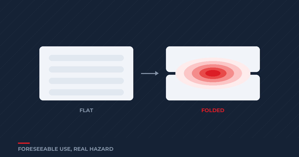 What a Heating-Pad Fold Test Reveals About Risk, Verification, and Supplier Control